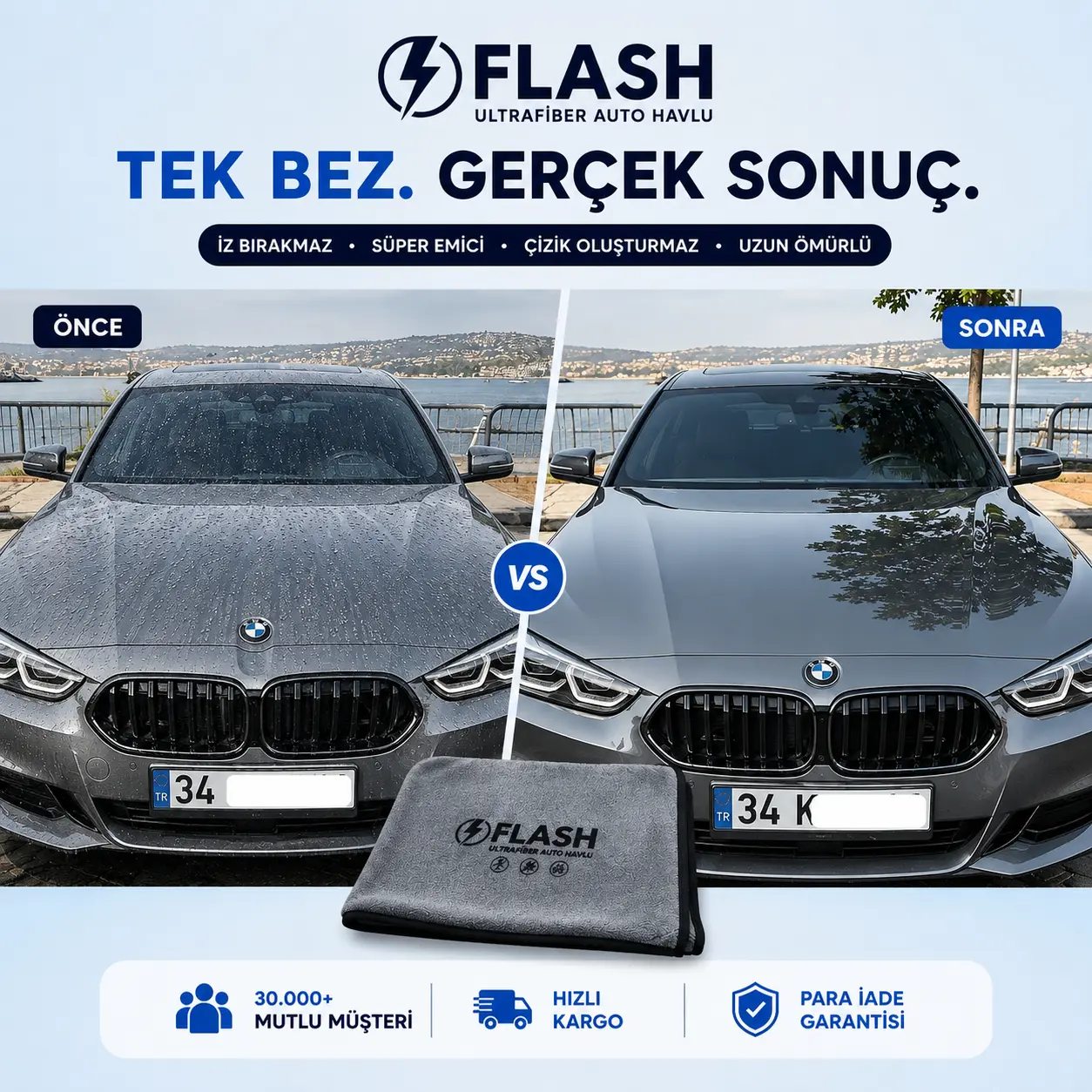 Flash UltraFiber Auto Havlu